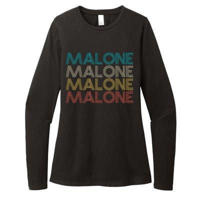 Retro Malone Womens CVC Long Sleeve Shirt