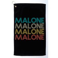Retro Malone Golf Towel