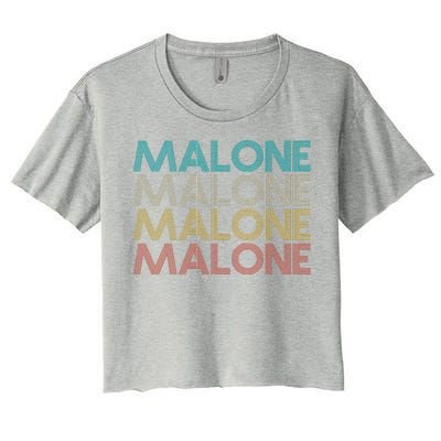 Retro Malone Women's Crop Top Tee