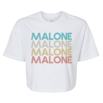 Retro Malone Bella+Canvas Jersey Crop Tee