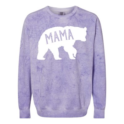 Retro Mama Bear Colorblast Crewneck Sweatshirt