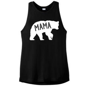 Retro Mama Bear Ladies PosiCharge Tri-Blend Wicking Tank