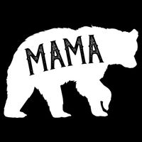 Retro Mama Bear 7-Panel Snapback Hat