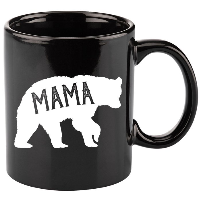 Retro Mama Bear 11oz C Handle Ceramic Mug