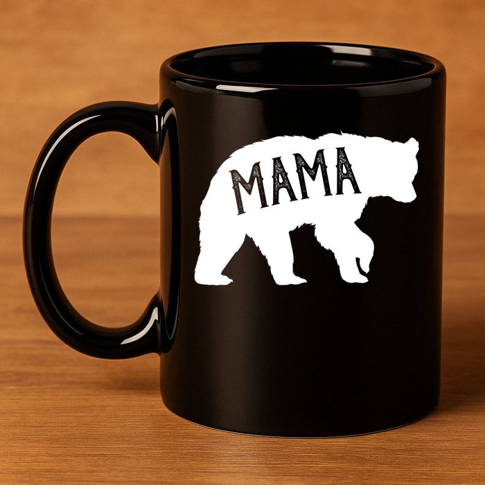 Retro Mama Bear 11oz C Handle Ceramic Mug