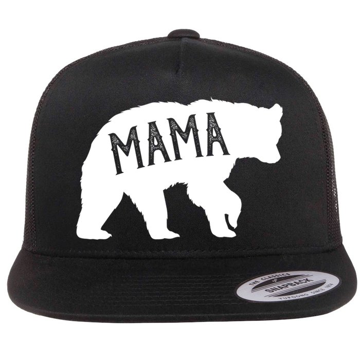 Retro Mama Bear Flatbill Hat