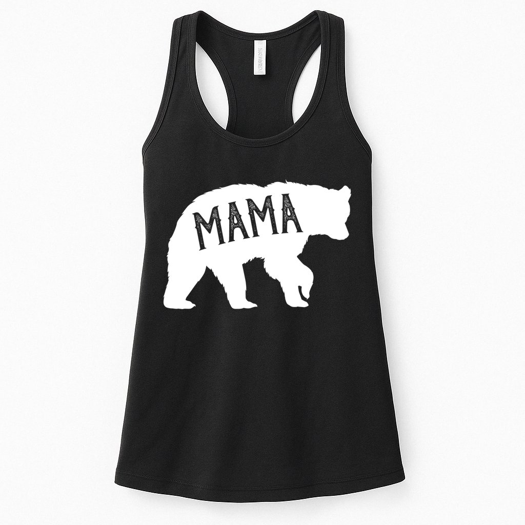 Retro Mama Bear Womens Tank Top