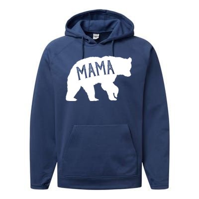 Retro Mama Bear Performance Fleece Hoodie