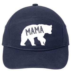 Retro Mama Bear 7-Panel Snapback Hat