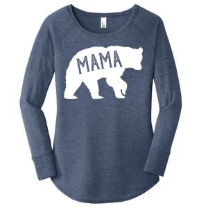 Retro Mama Bear Women's Perfect Tri Tunic Long Sleeve Shirt