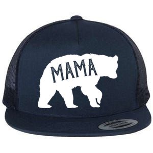 Retro Mama Bear Flat Bill Trucker Hat