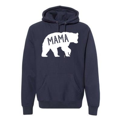 Retro Mama Bear Premium Hoodie