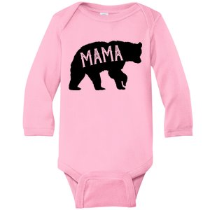 Retro Mama Bear Baby Long Sleeve Bodysuit