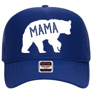 Retro Mama Bear High Crown Mesh Back Trucker Hat