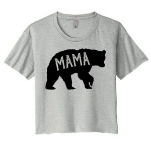 Retro Mama Bear Women's Crop Top Tee