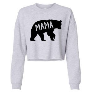 Retro Mama Bear Cropped Pullover Crew