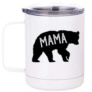 Retro Mama Bear 12 oz Stainless Steel Tumbler Cup