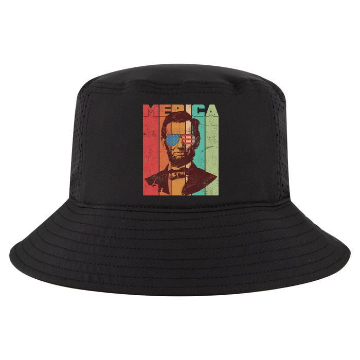 Retro Merica Lincoln Cool Comfort Performance Bucket Hat