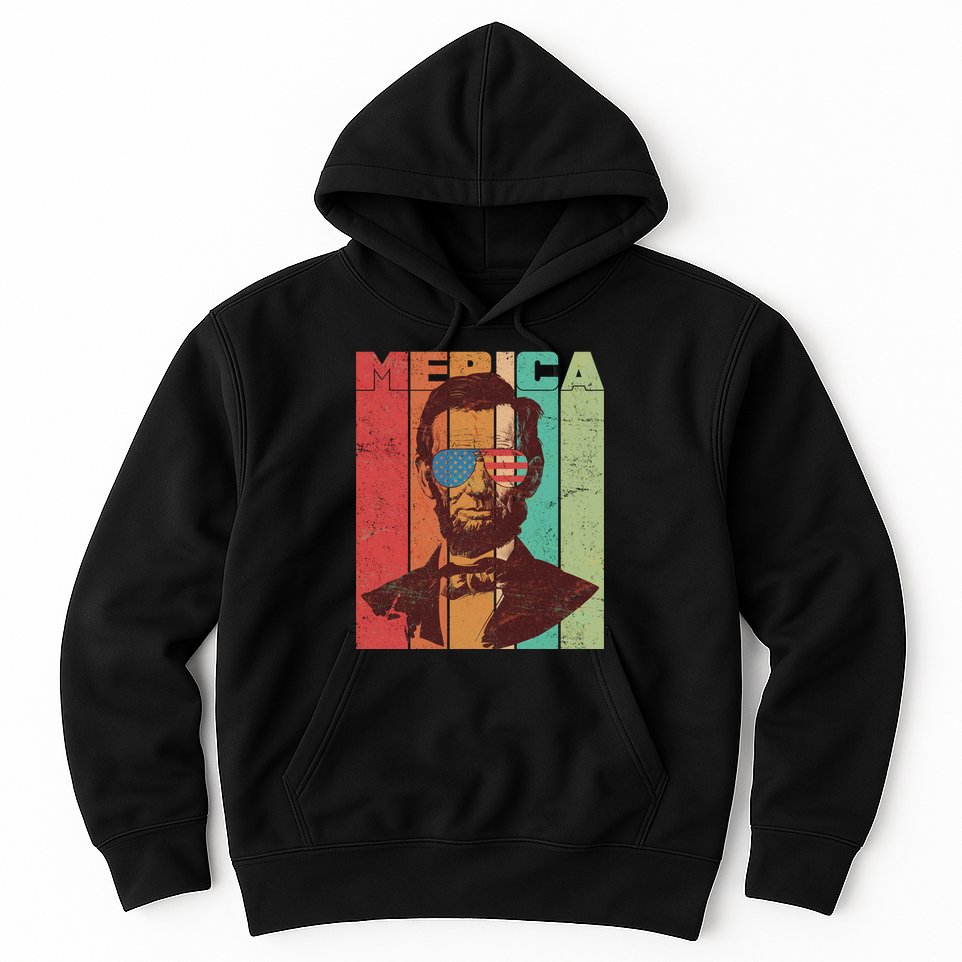 Retro Merica Lincoln Hoodie