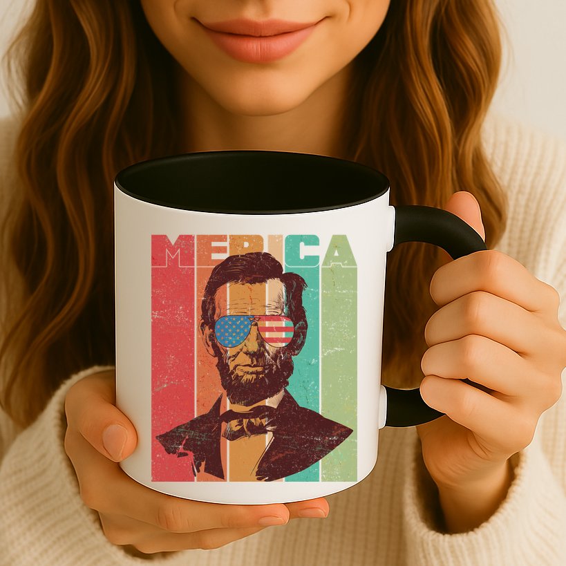 Retro Merica Lincoln Mug