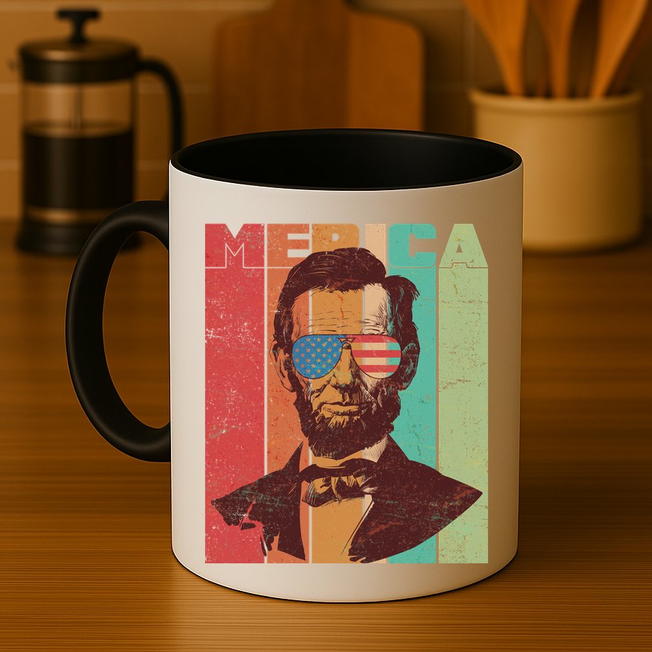 Retro Merica Lincoln Mug