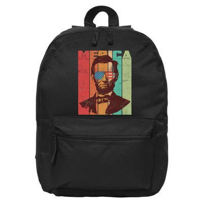 Retro Merica Lincoln 16 in Basic Backpack