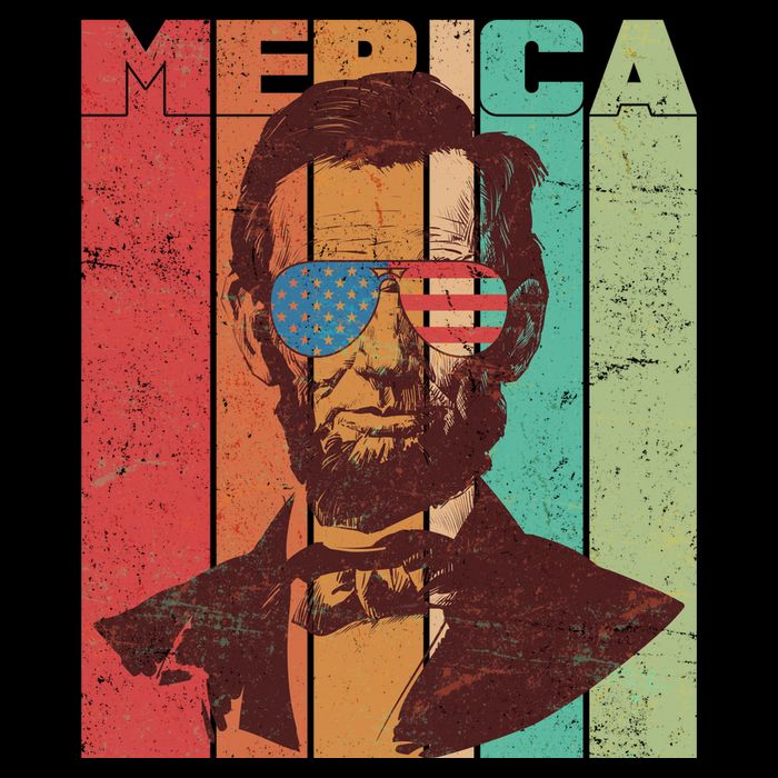 Retro Merica Lincoln 16 in Basic Backpack