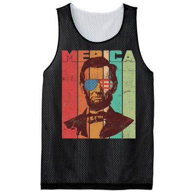 Retro Merica Lincoln Mesh Reversible Basketball Jersey Tank