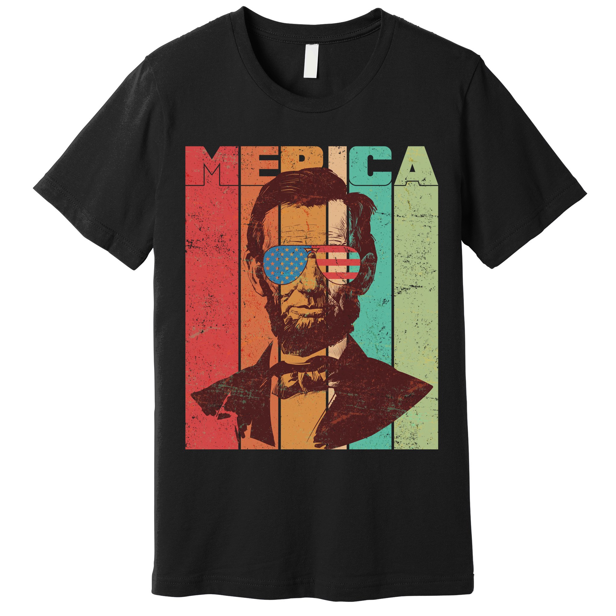Retro Merica Lincoln Premium T-Shirt