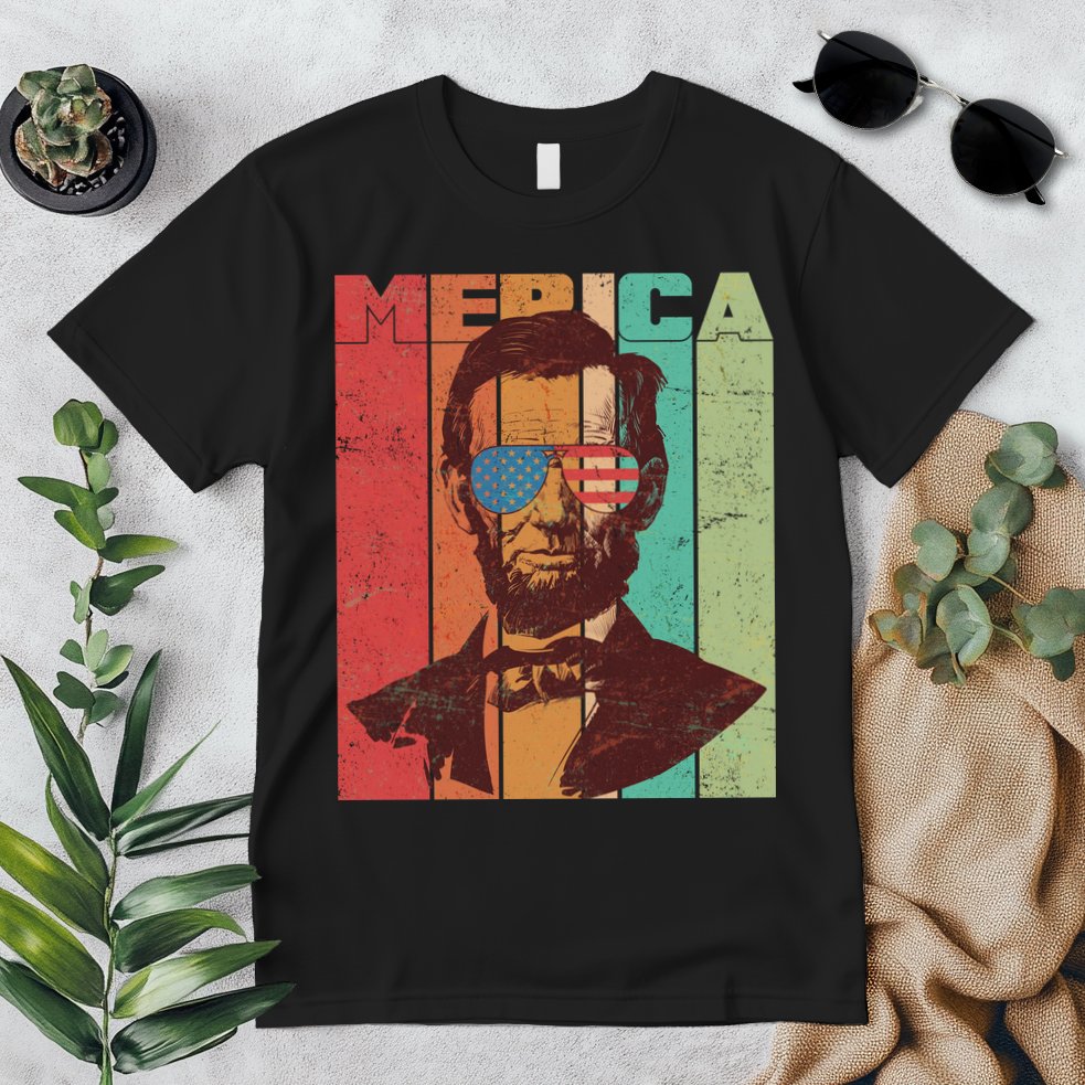 Retro Merica Lincoln Premium T-Shirt
