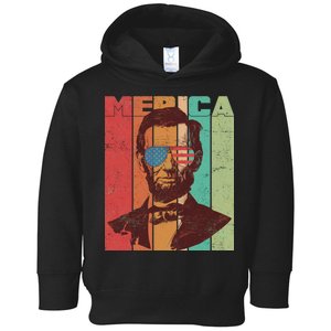 Retro Merica Lincoln Toddler Hoodie