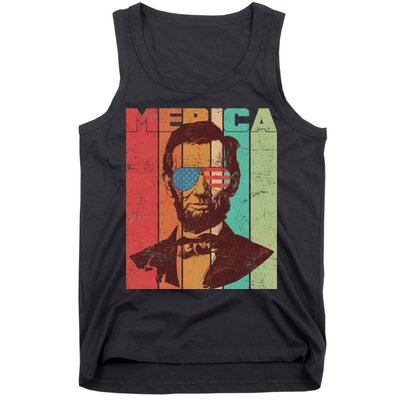 Retro Merica Lincoln Tank Top