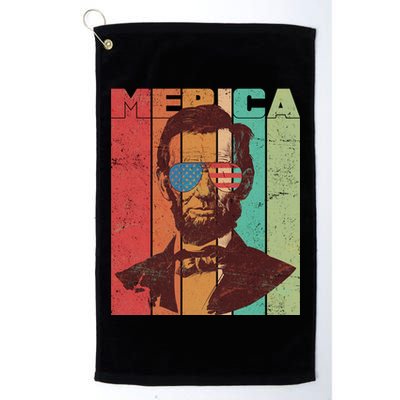 Retro Merica Lincoln Golf Towel