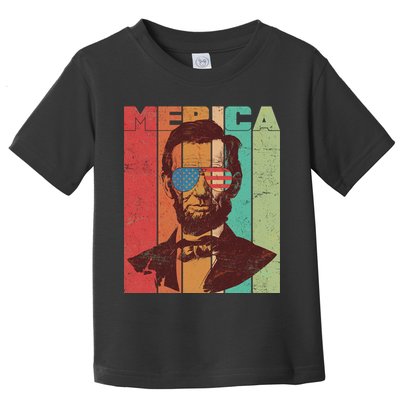 Retro Merica Lincoln Toddler T-Shirt