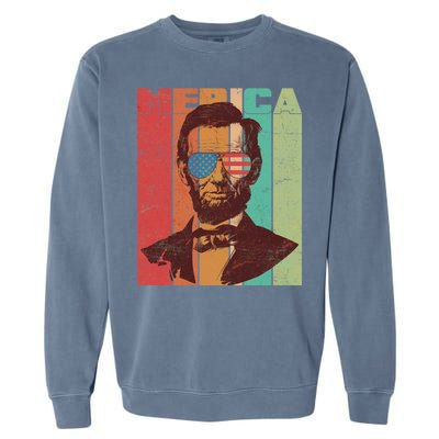 Retro Merica Lincoln Garment-Dyed Sweatshirt