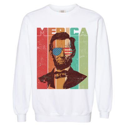 Retro Merica Lincoln Garment-Dyed Sweatshirt