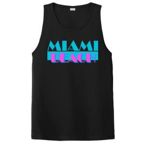 Retro Miami Beach Logo PosiCharge Competitor Tank