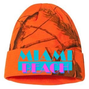 Retro Miami Beach Logo Kati Licensed 12" Camo Beanie