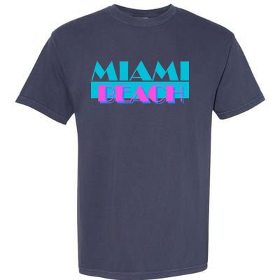 Retro Miami Beach Logo Garment-Dyed Heavyweight T-Shirt