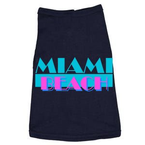 Retro Miami Beach Logo Doggie Tank