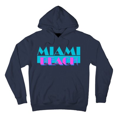 Retro Miami Beach Logo Hoodie