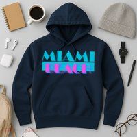 Retro Miami Beach Logo Hoodie