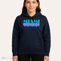 Retro Miami Beach Logo Hoodie