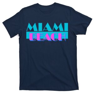 Retro Miami Beach Logo T-Shirt