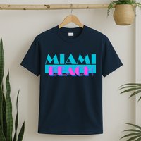 Retro Miami Beach Logo T-Shirt