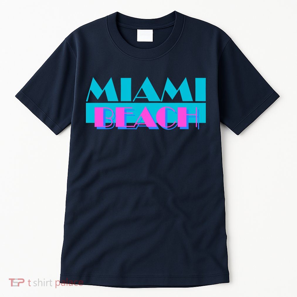 Retro Miami Beach Logo Tall T-Shirt