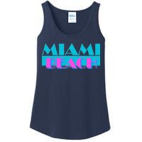 Retro Miami Beach Logo Ladies Essential Tank