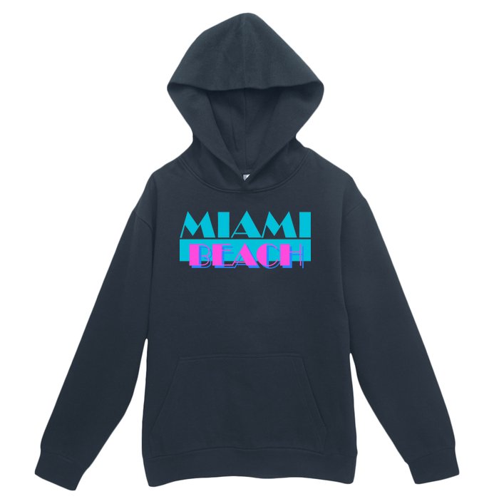 Retro Miami Beach Logo Urban Pullover Hoodie