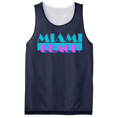 Retro Miami Beach Logo Mesh Reversible Basketball Jersey Tank