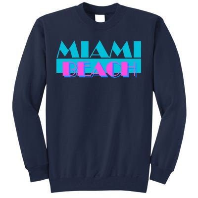 Retro Miami Beach Logo Tall Sweatshirt